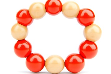 Leadership and Unity &ndash; Circular Wooden Figures in a Minimalist Style