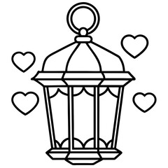 Lantern of Love Line Art Edition