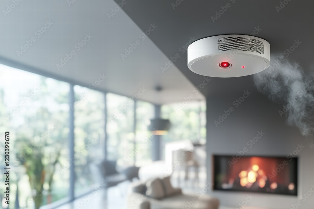 Poster smoke detection system enhances home security with integrated sensors and alerts