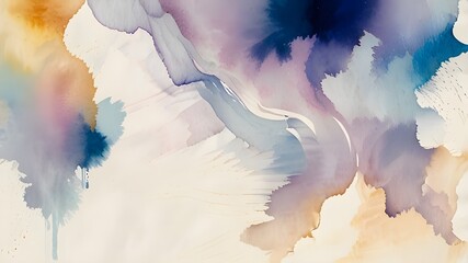Gentle watercolor brushstrokes in a flowing, abstract pattern with several levels of opacity.