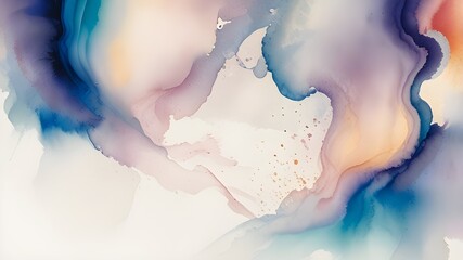Gentle watercolor brushstrokes in a flowing, abstract pattern with several levels of opacity.