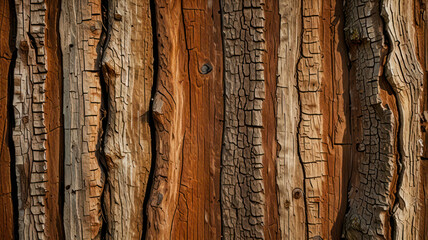 Old brown tree bark background wallpaper. Amazing and perfect nature texture in horizontal.