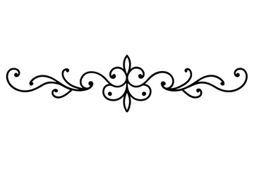 Intricate Baroque Scrollwork Ornament - Vintage Antique Style (SVG)