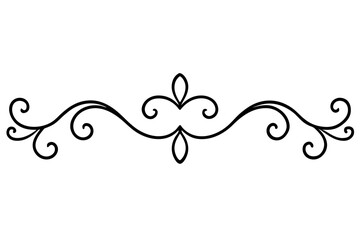 Intricate Baroque Scrollwork Ornament - Vintage Antique Style (SVG)