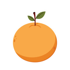 Mandarin orange on white background vector - illustration. Chinese New Year Mandarin Orange.