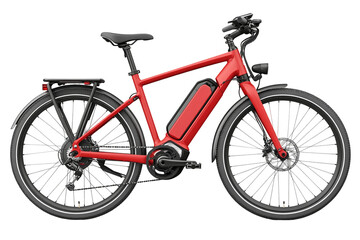 Red Electric Bicycle