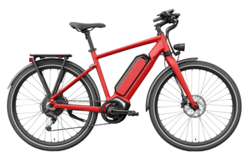 Red Electric Bicycle