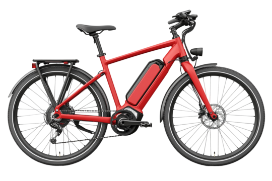Red Electric Bicycle