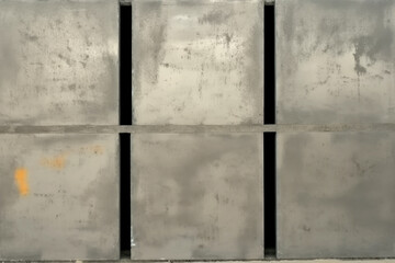 A backdrop features a textured concrete surface with varying shades of gray and hints of orange. The design is perfect for contemporary artistic projects or minimalistic settings