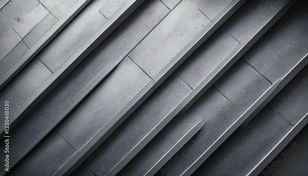 Poster stylish gray concrete pattern with diagonal lines for modern architectural design