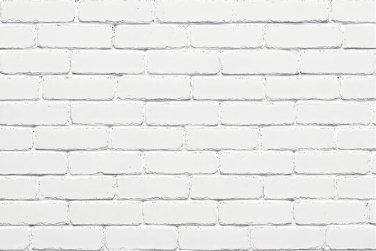 Fototapeta White brick wall with clean texture and seamless design background.
