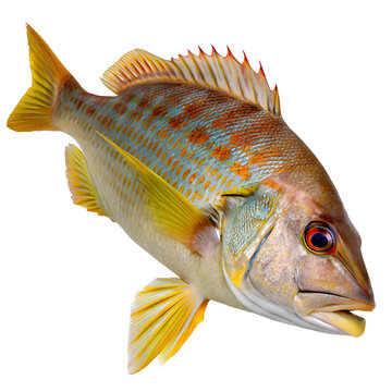 grunt fish isolated on white background