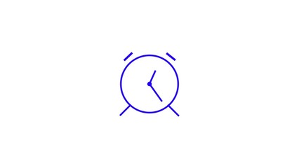 alarm clock isolated 4k illustration.alarm clock icon, Vector illustration flat design.