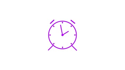 alarm Clock icon, Vector illustration flat design on white background.
