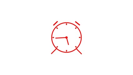 alarm Clock icon, Vector illustration flat design on white background.