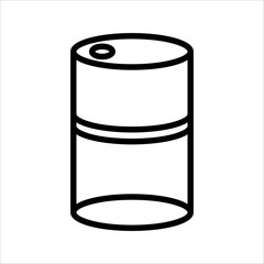 oil drum icon illustration design, with white background.