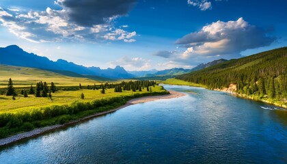 big sky montana gallatin river river landscapes ultra realistic photorealistic landscape photographywater travel sky beautiful tourism outdoor