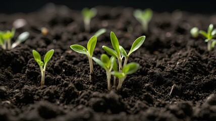 Garden Seedling Growth Spring Nature Plant Beginning