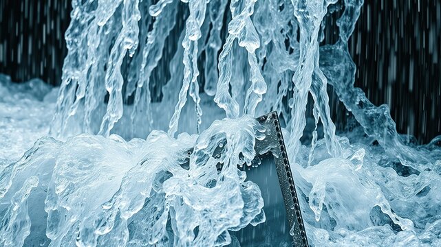 Heavy Rain Scupper Flow Metal Rings - Dramatic Waterfalls