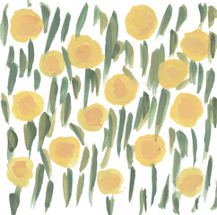 Fototapeta premium Colorful pastel flower hand drawn watercolor illustration