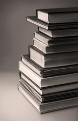 Stack of old books. Ancient background