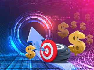 Business Growth and Target Achievement Concept