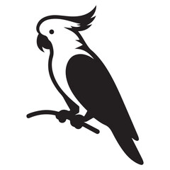 Cockatoo Bird Silhouette Illustration Parrot Animal