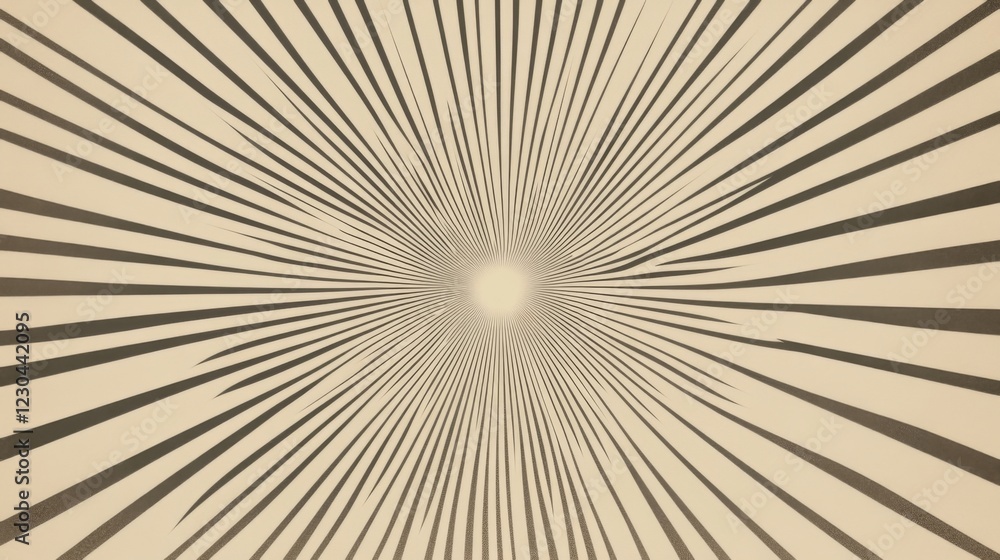 Poster abstract background with radiating lines converging to a bright center.