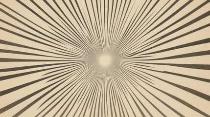 Abstract background with radiating lines converging to a bright center.
