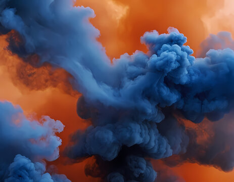 Fiery Blue Smoke