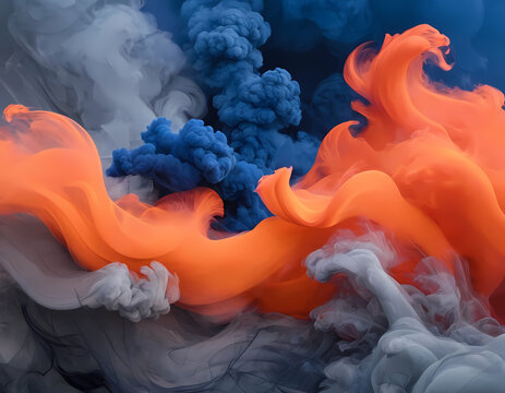 Fiery Blue Smoke