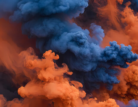Fiery Blue Smoke