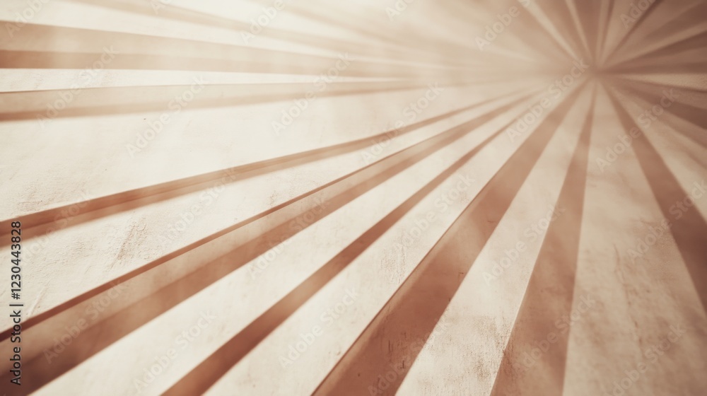 Aufkleber abstract beige lines converging to a vanishing point, creating a dynamic, textured background.