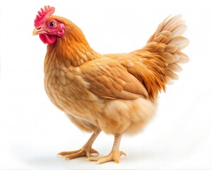 Fototapeta premium Chicken on a white Image