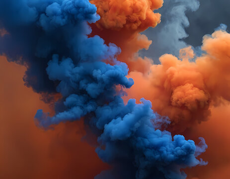 Fiery Blue Smoke