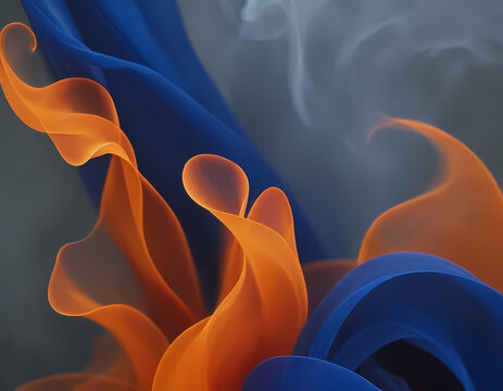 Fiery Blue Smoke