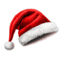 Red and White Santa Hat