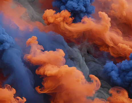 Fiery Blue Smoke