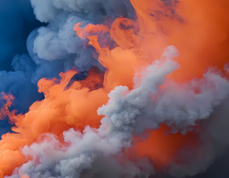 Fiery Blue Smoke