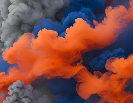 Fiery Blue Smoke
