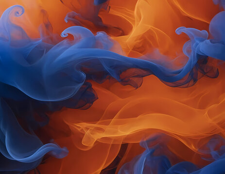 Fiery Blue Smoke