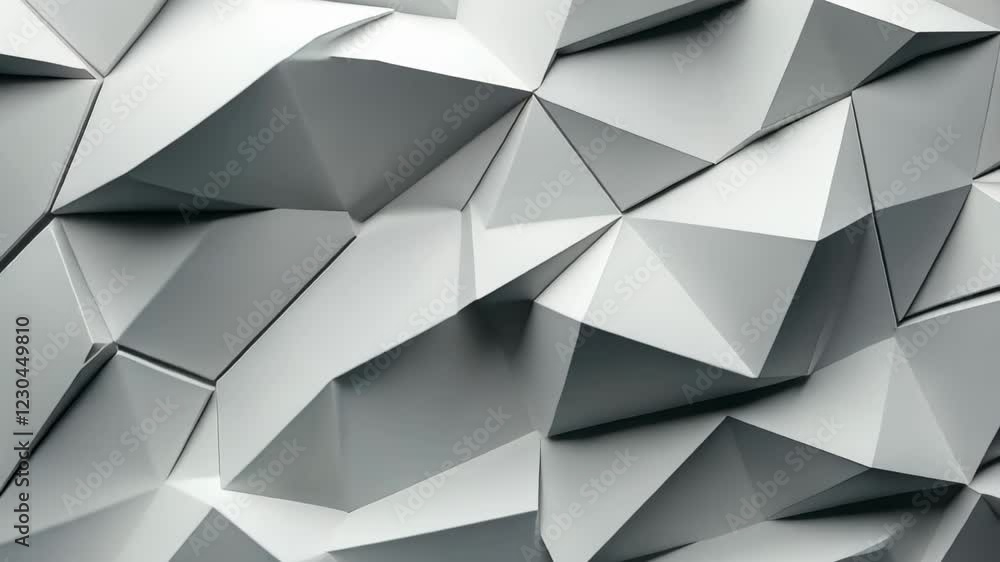 Aufkleber geometric shapes forming a textured pattern on a gray background in an abstract design, animated geo