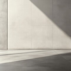 Minimalist Polished Cement Floor with Subtle Gradients for Design Backgrounds