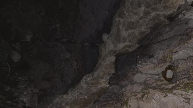 Aerial video over estrecho del magdalena san agustin colombia