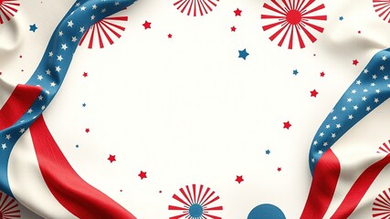 Obraz premium Independence Day Abstract Patterns - Celebration Visuals