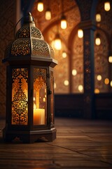 christmas lantern in the park