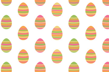 Easter eggs seamless pattern. Vector illustration of Easter eggs.