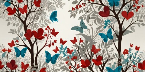 floral pattern with flowers