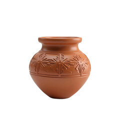 Ornate Terracotta Pot Clay Jar Decorative Home Decor