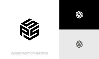 Initials SPS logo design. Initial Letter Logo.	
